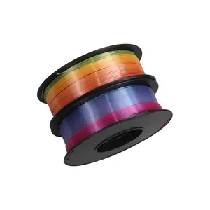 Materiali di consumo all'ingrosso del filamento di stampa 3D dell'arcobaleno di colore sfumato dell'imballaggio sottovuoto da 1KG