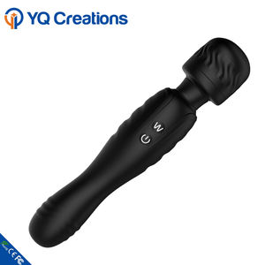 Zwarte dubbele erotische Japanse massage-wand vibrator voor het hele lichaam, draadloze wandmassager - Product Image 4