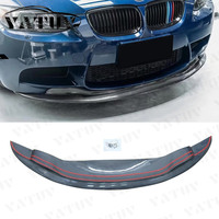 Lip Bumper Depan Serat Karbon Gaya GTS untuk BMW M3 E90 / E92 (2005-2012) Langsung dari Pabrik