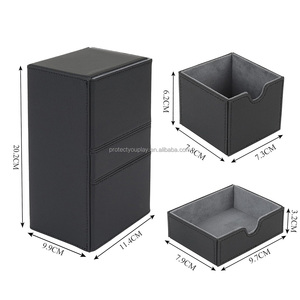 Caja de Doble Capacidad con Bandeja para Dados, Protege Más de 200 Cartas con Doble Funda, Caja para Mazo de Cartas <span class=keywords><strong>Commander</strong></span> - Product Image 2