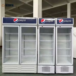 Refrigerador Vertical <span class=keywords><strong>de</strong></span> Una Temperatura con Puerta <span class=keywords><strong>de</strong></span> <span class=keywords><strong>Vidrio</strong></span>, Vitrina Refrigerada <span class=keywords><strong>de</strong></span> Doble Puerta con Techo y Modo <span class=keywords><strong>de</strong></span> Enfriamiento Directo - Product Image 3