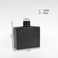 Diffuseur de parfum d'ambiance en verre noir avec marquage à chaud 100 mL 200 mL