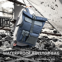 Mochila Plegable Impermeable para Portátil, Unisex, Resistente, para Viajes, con Gran Capacidad, para la Escuela y Actividades al Aire Libre