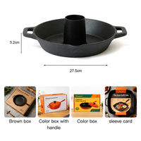 Plaque de cuisson en fonte pré-assaisonnée pour poulet, fourneau de rôtissage en fonte pour barbecue avec service OEM/ODM – Approvisionnement direct usine