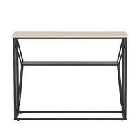 Tables consoles en bois, meubles de salon, table console en mélamine PB et métal pour couloir