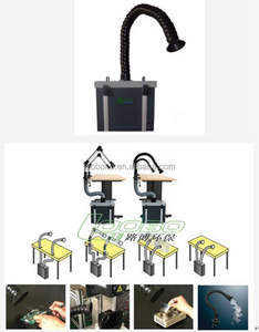 Dispositif d'évacuation des fumées 200W avec deux bras d'aspiration pour salon de manucure à <span class=keywords><strong>souder</strong></span> - Product Image 4