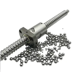 16mm ball screw with flange nut and nut housing and BKBF12 EKEF12 FFFK12 end machining and coupler ballscrews SFU1605