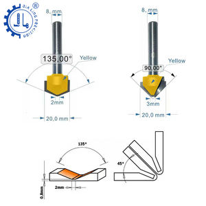 เครื่องมือแกะสลักแผ่นอลูมิเนียมคอมโพสิต (ACM) เครื่องมือเซาะร่องอลูมิเนียม ACP สำหรับดอกเซาะร่อง ACP รูปตัววี - Product Image 1
