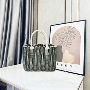 <span class=keywords><strong>Panier</strong></span> de pique-nique horizontal multicolore en bambou et rotin tressé à la main, petit et moyen, pour fruits et légumes - Product Image 6