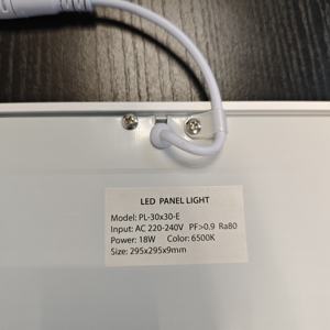 30x30cm 18w <span class=keywords><strong>Carré</strong></span> <span class=keywords><strong>LED</strong></span> Panneau Lumineux Encastré <span class=keywords><strong>Plafonnier</strong></span> pour Bureau Cuisine Salle de Bain - Product Image 4