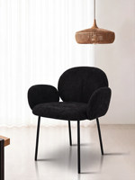 Chaise de salle à manger moderne en acier inoxydable avec revêtement en lin, design durable pour la maison, l'appartement et l'hôtel