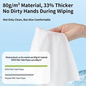 Salviette Umidificate Ecologiche Delicate e Morbide per Pelli Sensibili, Lavabili e Biodegradabili, Disponibili nel Magazzino Estero in Thailandia - Product Image 3
