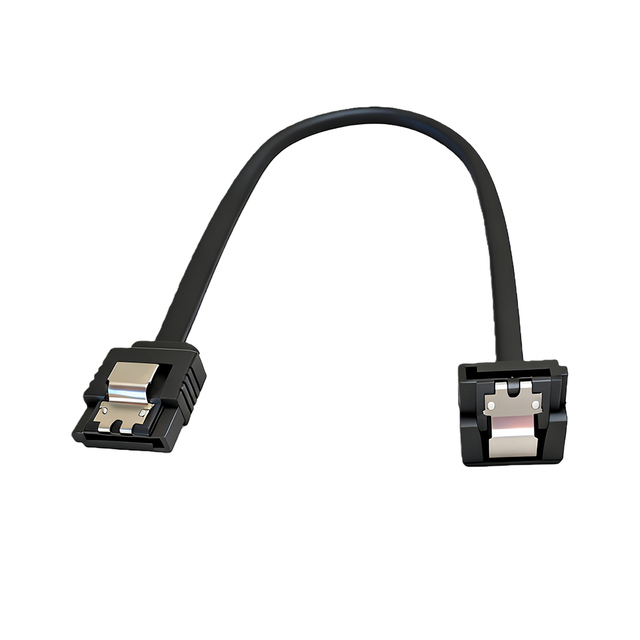 Premium Quality Wholesale Factory Price SATA III 6.0 Gbps 7pin Female to Female Data Cable Locking Latch Fast Ship