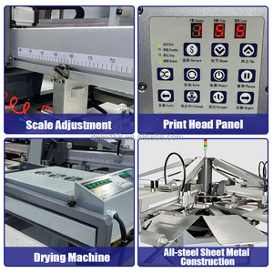 New 10 trạm tự động T-Shirt và không dệt Túi Màn hình máy in 4 colour máy cho hàng may mặc và thẻ - Product Image 4