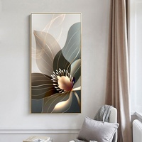 Nordique abstrait coloré fleur toile peinture luxe fil d'or moderne affiche impression mur Art galerie salon maison déco