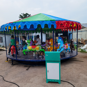 Carrusel Portátil para Parque de Atracciones, Remolcable, para Niños y Adultos, Juego Infantil al Aire Libre, Carrusel de Caballos en Venta - Product Image 1