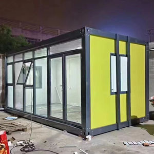DYCE3 Casa Contenedor Prefabricada de Vidrio Clásico de Buena Calidad, Anticorrosión, Vacía, Pequeña, Precio al por Mayor, Embalaje Plano - Product Image 1