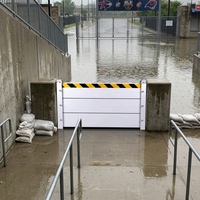 Barrière anti-inondation en alliage d'aluminium, facile à nettoyer et à entretenir, barrière d'eau réutilisable pour une utilisation quotidienne à long terme