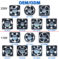 Ventilateur AC de haute qualité Ventilateur de refroidissement sans balais DC 12V 24V 110V 220V 20mm- 200mm Silencieux Faible bruit pour PC Serveur Onduleur Ventilateur axial