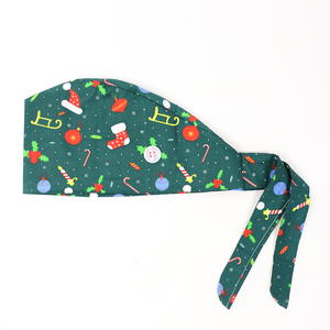 Juego de uniformes de Enfermería de Navidad para mujer 2023, venta al por mayor, tela tejida impresa, exfoliante elástico de 4 vías para enfermería - Product Image 5