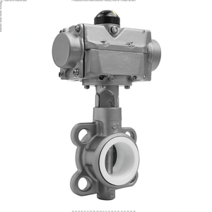 Válvula de Mariposa COVNA de Doble Acción con Actuador Neumático Tipo Wafer, de Aleación de Aluminio, Tamaño de Puerto DN80, Compatible con Agua - Product Image 2