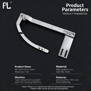 Nouveau guide de couture pour ceinture à patte en acier PL 5e génération |   Machine à coudre plate universelle pour surpiqûres et coutures françaises |   Collier - Product Image 3