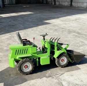 Chargeuse articulée compacte écologique, capacité 650 kg, mini-chargeuse sur roues pour usage domestique, véhicule <span class=keywords><strong>utilitaire</strong></span> fiable pour le jardin - Product Image 3
