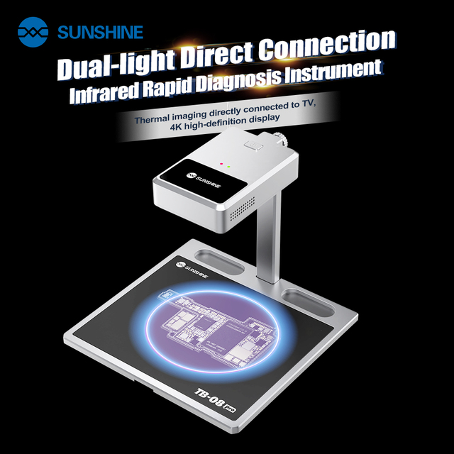 SUNSHINE TB-08 Pro Professional Thermal Camera Detector High Resolution Infrared Thermal Imager for PCB Fault Finding