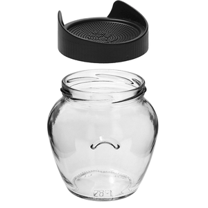 Tarro Mason de boca ancha de 86mm, vidrio transparente de grado alimenticio con tapa de germinación para tarro de filtro de germinación de semillas para uso en <span class=keywords><strong>crema</strong></span> - Product Image 5