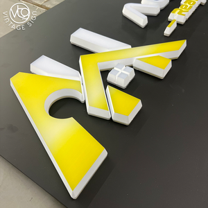Enseigne LED personnalisée à double éclairage avec plaque arrière noire pour l'image de marque des agences immobilières - Product Image 5