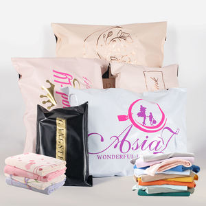 Sacs d'expédition en polyéthylène sur mesure de grande taille, auto-adhésifs, imprimés et colorés pour vêtements - Product Image 1