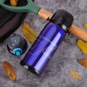 Ultimate Insulation Vacuum Flask Stainless Steel Double Wall <b>Thermos</b> Travel Water <b>Bottle</b> With Rope Modern Design - Product Image 5
