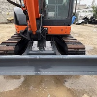 Excavadora de orugas hidráulica HITACHI ZX55 de 5.5 toneladas, usada, duradera, de origen japonés, para construcción en zonas rurales, plantación de árboles y excavación de agujeros.