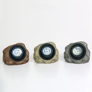 Outdoor Waterdichte Rock Solar Tuin Lights Steen Solar Tuin Landschap Verlichting Voor Gras, Tuinwegen, Dek Loopbruggen