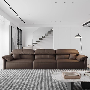 Set di Divani in Pelle di Prima Qualità con Movimento Elettrico, Reclinabili in Stile Italiano Moderno per Arredamento di Ville <span class=keywords><strong>e</strong></span> Hotel di Lusso - Product Image 4