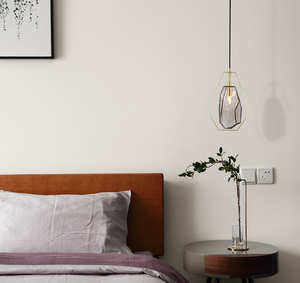 <span class=keywords><strong>Lampadario</strong></span> Contemporaneo Creativo in Vetro Soffiato e Metallo Marrone/<span class=keywords><strong>Grigio</strong></span> LED per Camera da Letto, Bar, Ristorante, Piccoli Spazi - Product Image 6