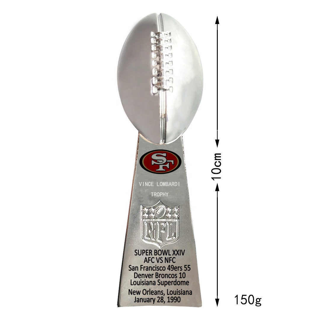 NFL San Francisco 49ers Championship Ring Trophy Set