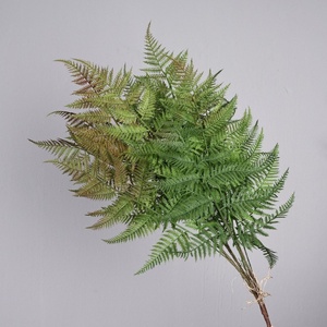 高品质人造塑料真触感蕨类植物绿叶，适合家居、毕业典礼、圣诞节、婚礼装饰 - Product Image 6