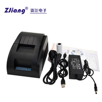 Printer Thermal Mini POS5890D Desktop 58 mm untuk Struk, Printer Label Barcode Thermal Langsung 2 Inci, Banyak Digunakan di Toko Retail