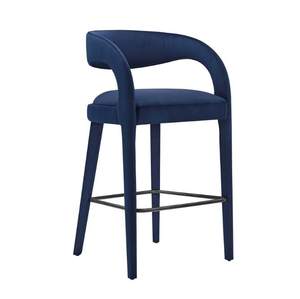 Silla de Bar Moderna Nicola de Tela Abierta, Taburete de Bar Ajustable para Interiores y Exteriores, Hogar, Restaurante, Comedor BC-021 - Product Image 3