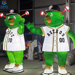 SGFL177 fábrica personalizada muñeca de dibujos animados linterna decoración de Navidad tema mascota figura Festival linterna - Product Image 4