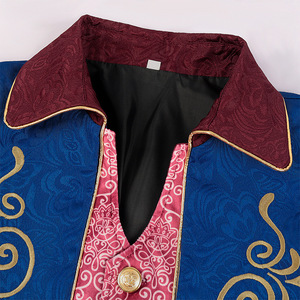 S-3XL médiéval Jacquard victorien Cosplay gothique Tailcoat Renaissanc <span class=keywords><strong>noble</strong></span> Prince veste Halloween fête scène Costume - Product Image 3