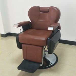 Chaise de Barbier Professionnelle Pliante en Cuir PU Noir et Or Vintage, Légère, Rotation à 360 Degrés, pour Salon - Offre Spéciale - Product Image 4