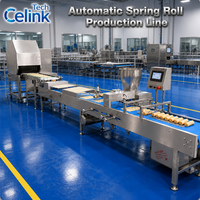 Machine automatique commerciale à rouleaux de printemps, machine à lumpia, machine à fabriquer des enveloppes de samosas, machine à pâte à samosas de grande capacité