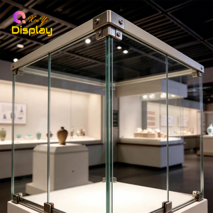 Vitrines de Musée Modernes de Luxe Autoportantes Personnalisées de Haute Qualité avec Éclairage <span class=keywords><strong>LED</strong></span> et <span class=keywords><strong>Verre</strong></span> Trempé pour l'Art - Product Image 3