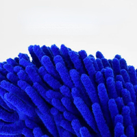 FF6402 Recharges de serpillères plates pour la maison avec tissus de nettoyage élastiques lavables pour usage humide et sec, tampons de serpillière en chenille