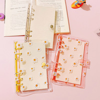 Créativité Kawaii 6 Anneaux Cahier De Papeterie PVC Daisy Carnet A7