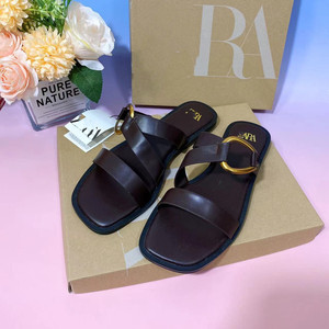 Vendita calda <span class=keywords><strong>sandali</strong></span> <span class=keywords><strong>estivi</strong></span> da donna impermeabili con plateau tacco medio e tacco pantofola <span class=keywords><strong>sandali</strong></span> in pelle da donna tacco alto pantofole - Product Image 6