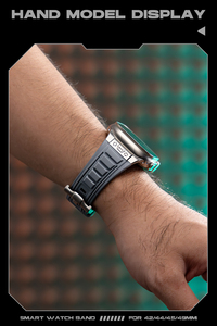 Bracelet en caoutchouc couleur titane pour <span class=keywords><strong>Apple</strong></span> <span class=keywords><strong>Watch</strong></span> Ultra / 11 10 9 <span class=keywords><strong>7</strong></span> 8 4 5 6 SE 3 45 mm 44 49 mm, bracelet en silicone pour iWatch Ultra 3 - Product Image 6