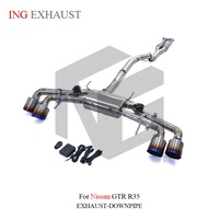 Système d'échappement Cat-Back Valvetronic en titane ING pour Nissan GT-R R35, pièces de tuning ultra-légères haute performance, vente en gros